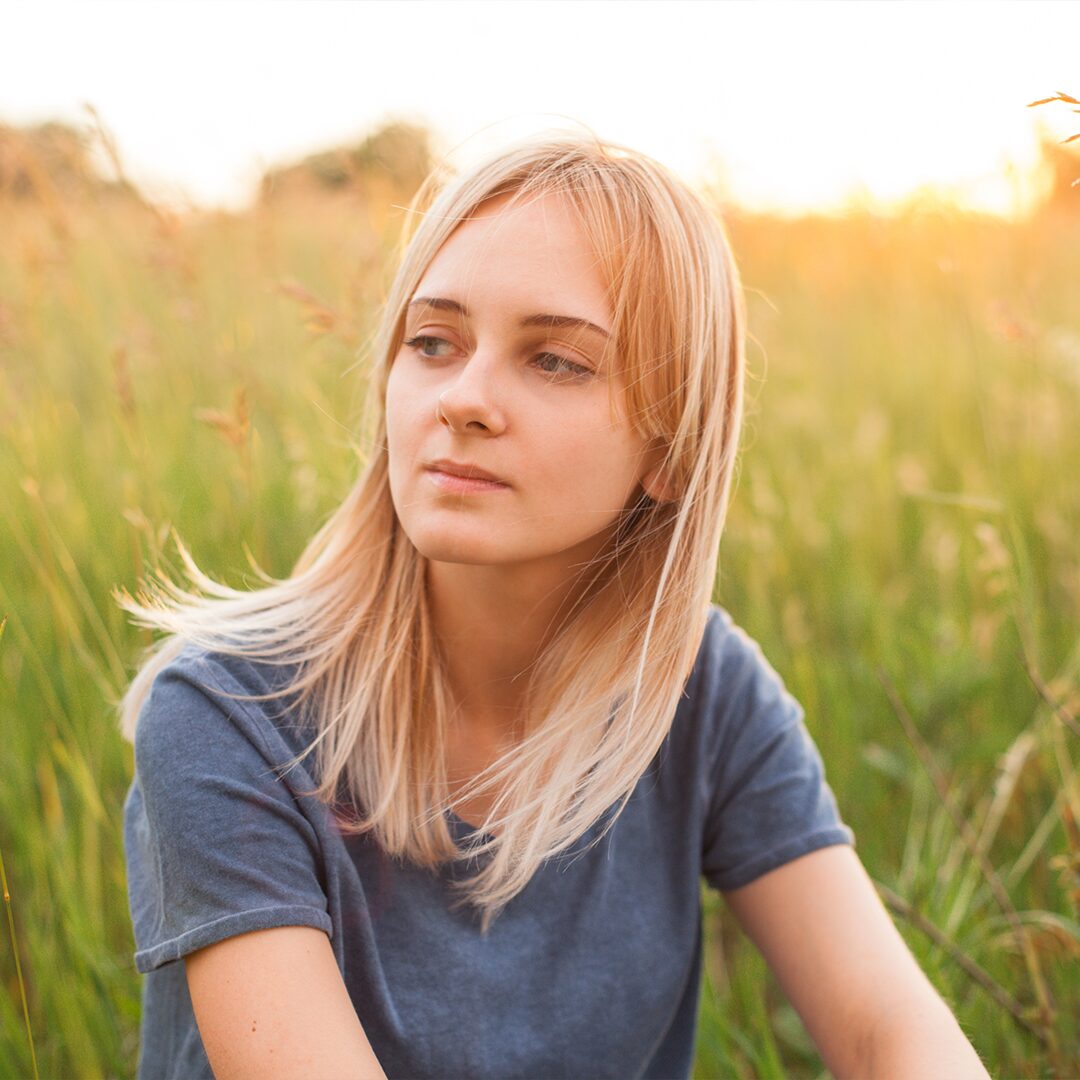 Someone thinking about how to tell her partner she's pregnant