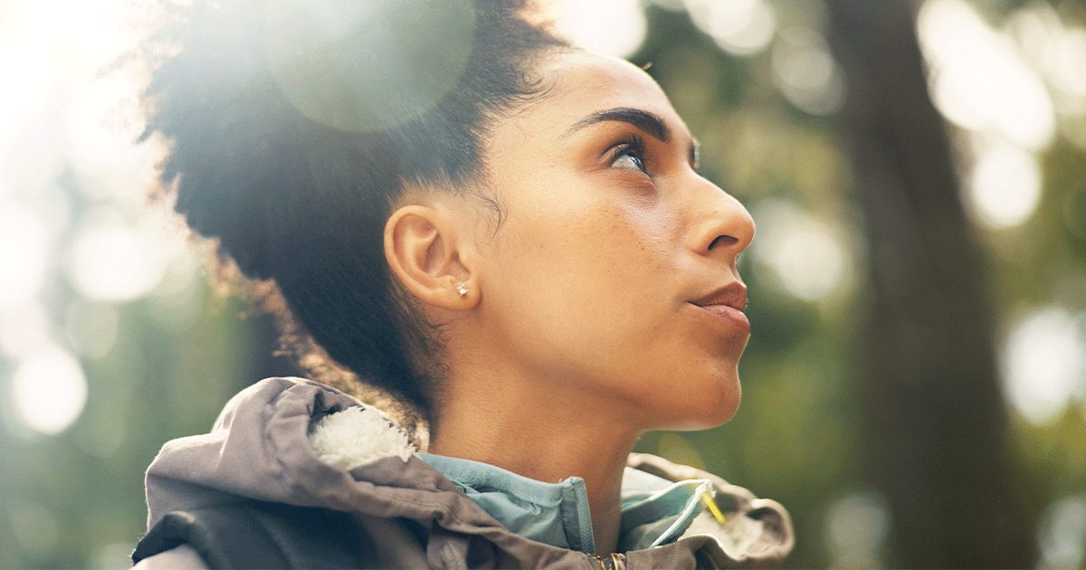 Woman thinking about the results of her prenatal pregnancy checkup